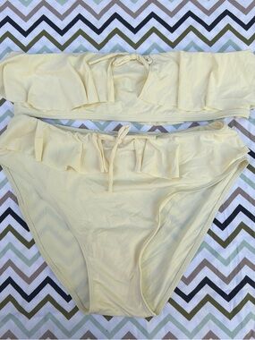 MMZ Maryam Nassir Zadeh cream bikini set NWOT